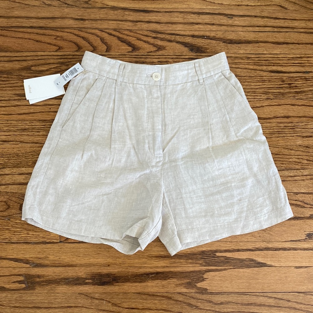Aritzia Wilfred Chariot Linen Short NWT